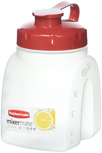 Rubbermaid - MixerMate Servin' Saver Beverage Container in White-1PT /473 mL-