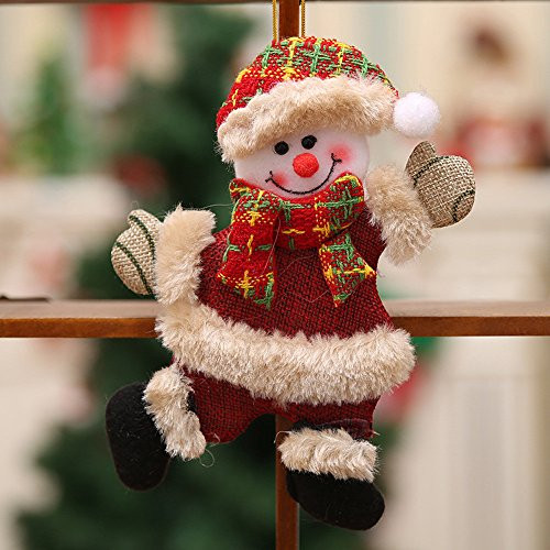 CapsA Christmas Plush Ornaments, Xmas Hanging Decoration Santa Clause Snowman Reindeer Doll for Christmas Tree Pendant Stocking Ball Bell Holiday Party Decor Santa Claus Snowman Tree Toy -A- CapsA Christmas Plush Ornaments, Xmas Hanging Decoration Santa Clause Snowman Reindeer Doll for Christmas Tree Pendant Stocking Ball Bell Holiday Party Decor Santa Claus Snowman Tree Toy -A-