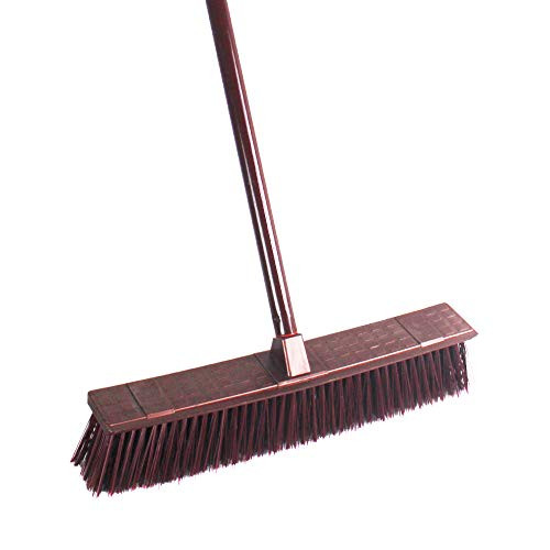 Professional Push Broom 18" Multi-Surface Rough-Surface Commercial Broom, Indoor/Outdoor Push Broom