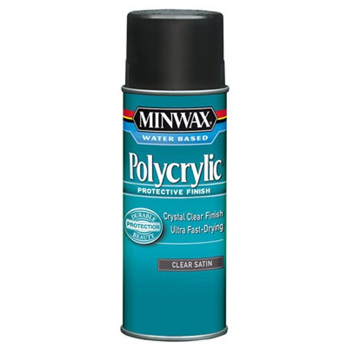 Minwax 33333000 Water-Based Polycrylic Clear Spray, 11.5 ounce Aerosol, Satin