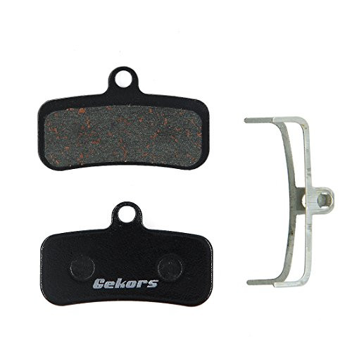 Gekors Semi-Metallic Bicycle Disc Brake Pads for Shimano Saint M810 M820 /Zee M640, 1 Pair with a Spring, Black
