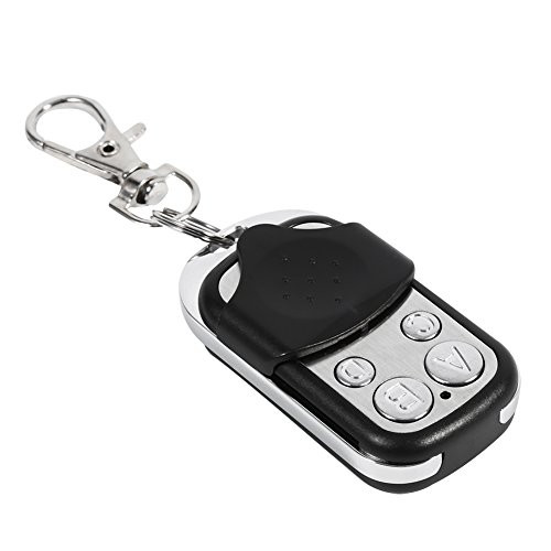 POCREATION Universal Cloning Wireless Alarm Remote Control Key Fob?Remote Control Key Fob 433 Mhz 4-Channel Wireless Remote Control Duplicator for Garage Doors Gates Blinds Works