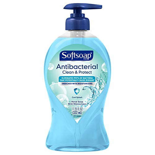 Softsoap Antibacterial Liquid Hand Soap Pump, Clean  and  Protect, Cool Splash - 11.25 Fl. Oz