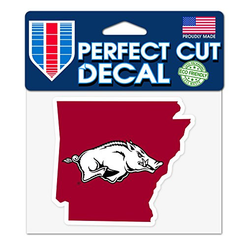 Wincraft Arkansas Razorbacks 4"x5" Perfect Cut State Decal Wincraft Arkansas Razorbacks 4"x5" Perfect Cut State Decal