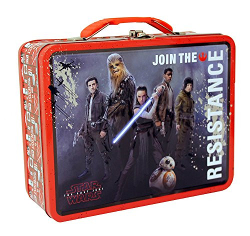 The Tin Box Company Large Carry All Tin Lunchbox -Star Wars The Last Jedi-