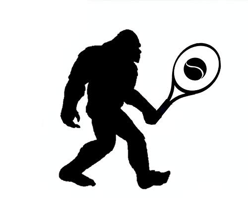 Bigfoot Tennis Sasquatch Funny Decal Vinyl Sticker-Cars Trucks Vans Walls Laptop- Black-5.5 x 5.4 in-DUC528 Bigfoot Tennis Sasquatch Funny Decal Vinyl Sticker-Cars Trucks Vans Walls Laptop- Black-5.5 x 5.4 in-DUC528