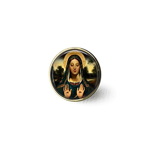 lukuhan Saint Lucia - Saint Lucy - St. Lucy - Patron Saint of Eyesight - Eyeballs - Catholic Saint Pendant - St. Lucy brooch