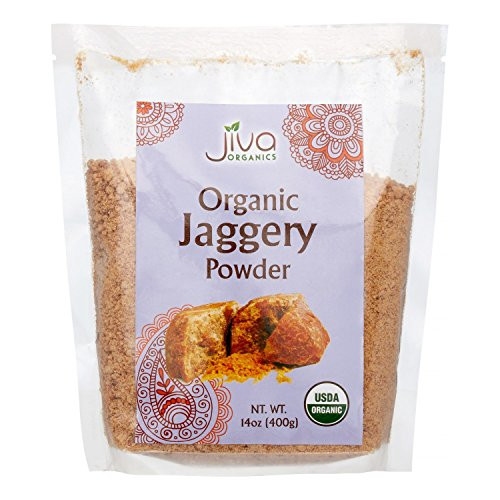 Jiva Organics Organic Jaggery Powder 14 Ounce - -Gur, Panela- - Raw  and  Natural