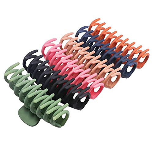 Nutmix 6 PCS Big Hair Claw Clips - 4.3 Inch Nonslip Large Claw Clip for Women/Girls Thin Hair, Strong Hold Hair Clips for Thick Hair Nutmix 6 PCS Big Hair Claw Clips - 4.3 Inch Nonslip Large Claw Clip for Women/Girls Thin Hair, Strong Hold Hair Clips for Thick Hair