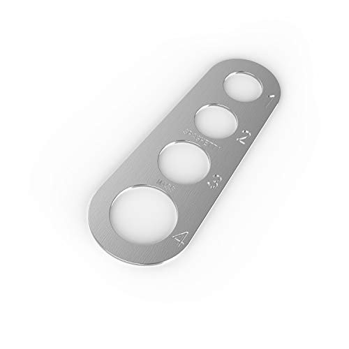 AQSXO Stainless Steel Spaghetti Tool, Pasta Measure Tool, Beautiful Premium Portion Measurer for Pasta and Noodles.