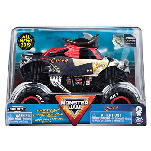 Monster Jam Official Pirate's Curse Monster Truck, Die-Cast Vehicle 1:24 Scale