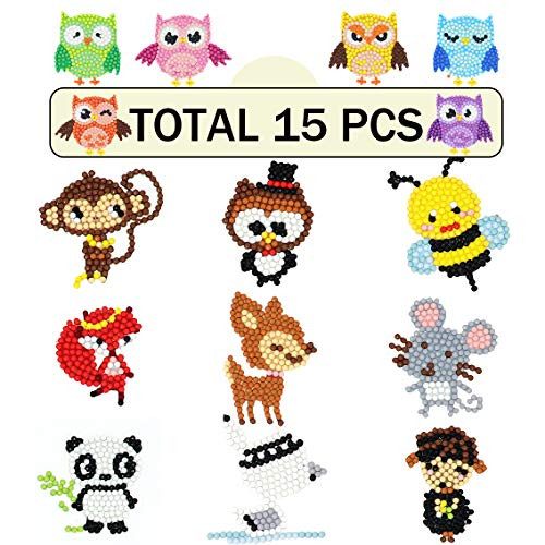 15PCS Diamond Painting Stickers Kits for Kids Diamond Art Sticker Paint with Diamonds 5D Gem Painting Kits by Numbers for Adults Mosaic Stickers DIY Handmade Art Craft as a Gift for Children 15PCS Diamond Painting Stickers Kits for Kids Diamond Art Sticker Paint with Diamonds 5D Gem Painting Kits by Numbers for Adults Mosaic Stickers DIY Handmade Art Craft as a Gift for Children