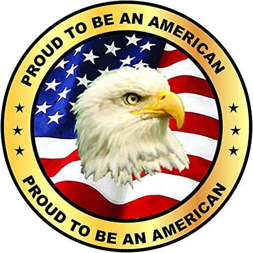 Proud to Be an American Sticker - American Eagle Patriotic USA Pride Sticker Decal for Laptop, Car, Truck, Window