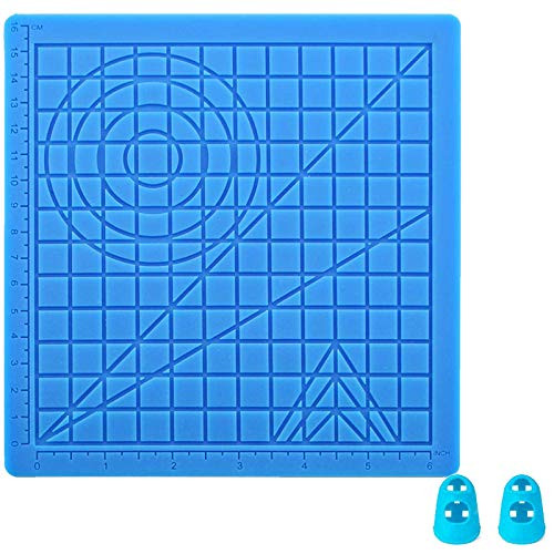 3D Pen Mat,3D Printing Pen Silicone Design Mat with Multi Basic Templates,3D Printing Pen Mat Silicone Basic Template with 2 Finger Protectors.