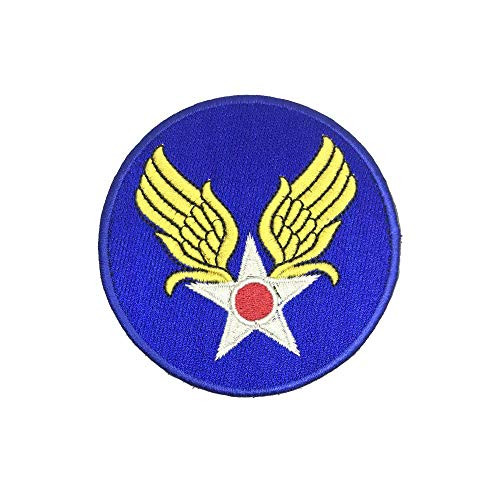 OYSTERBOY USAF WWII US Army Air Force Logo Embroidered Patch Tactical Badge Morale Patches Hook Back