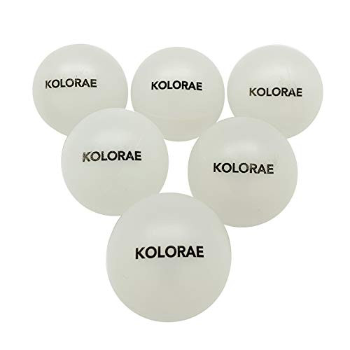 KOLORAE GLOW IN THE DARK PING PONG BALLS- GLOW IN THE DARK PING PONG BALLS PERFECT FOR A VARIETY OF OCCASIONS AND ACTIVITIES -1 SET OF 6- - AVAILABLE IN PACKS OF 6 OR 48 PING PONG BALLS -6-