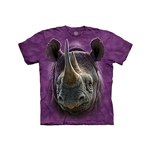 The Mountain Black Rhino Child T-Shirt, Purple, Large
