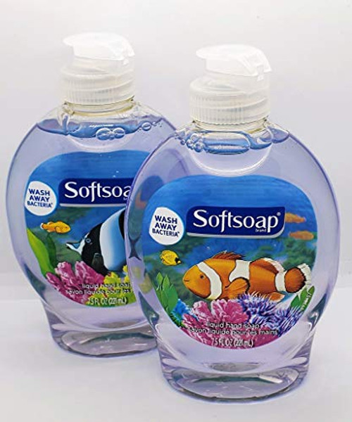 Softsoap Liquid Hand Soap, Aquarium Series 7.50 oz -Pack of 2- Softsoap Liquid Hand Soap, Aquarium Series 7.50 oz -Pack of 2-