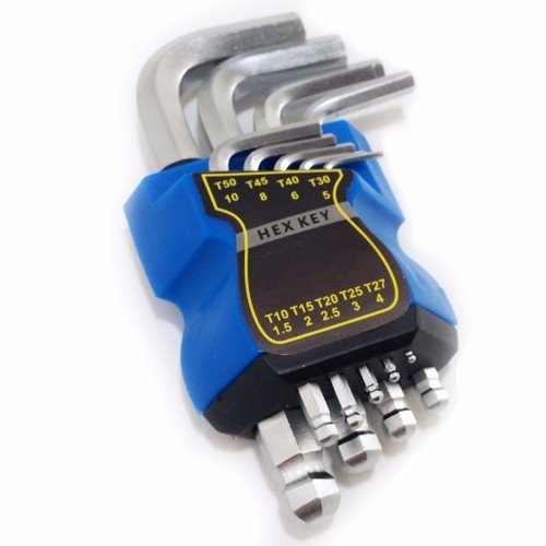 Wideskall 9 Pieces Metric Allen Wrench Ball Point End Hex Key Set