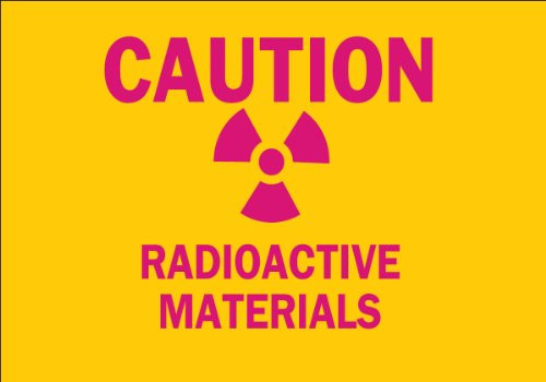 Brady 42861 Aluminum Radiation and Laser Sign, 7" X 10", Legend "Caution Radioactive Materials -with Picto-" Brady 42861 Aluminum Radiation and Laser Sign, 7" X 10", Legend "Caution Radioactive Materials -with Picto-"