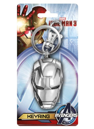Marvel Iron Man 3 Head Pewter Key Ring