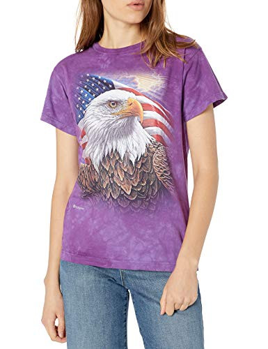 The Mountain Independence Eagle Adult Woman's T-Shirt, Purple, 2XL