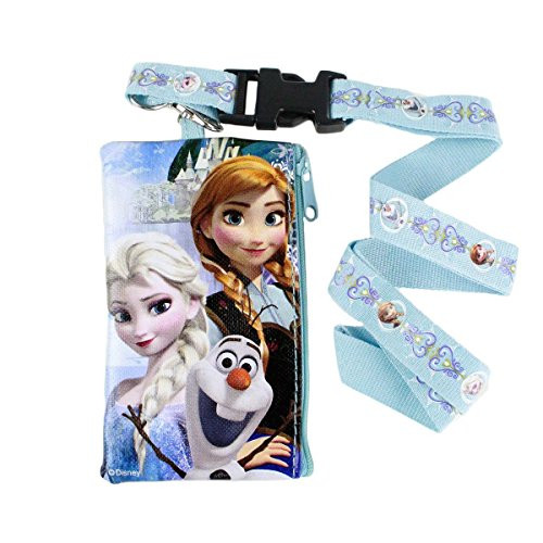 Disney Frozen Blue Pouch Wallet W/Lanyard-Elsa, Anna & Olaf Disney Frozen Blue Pouch Wallet W/Lanyard-Elsa, Anna & Olaf