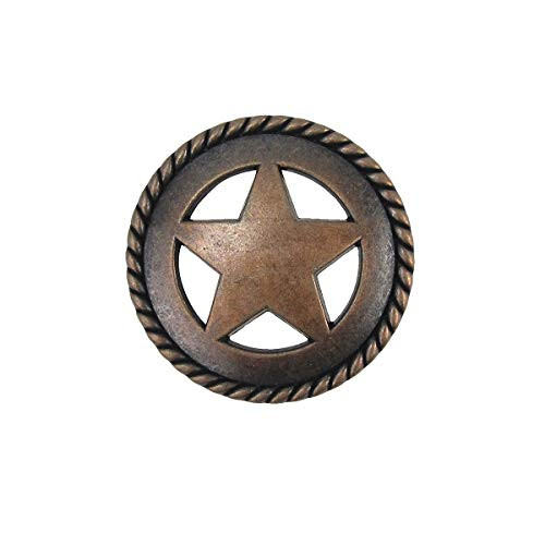 Treasure Gurus Bronze Star Kitchen Drawer Bin Pull Screw Vanity Knob Western Cabinet Hardware