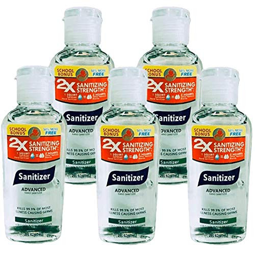 5 X 2 oz. Hand Sanitizer - Advanced Hand Sanitizer total 10 oz