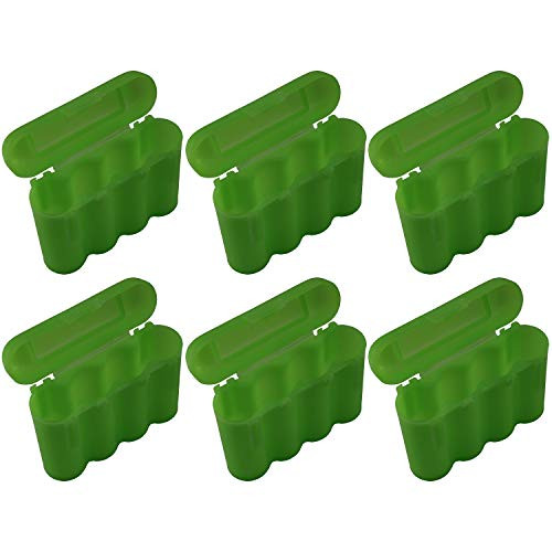 EBC Battery 6 Green AA AAA Battery Plastic Holder Box Storage Cases
