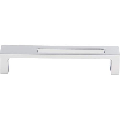 Top Knobs - TK266PC - Modern Metro Slot Pull 5" -c-c- - Polished Chrome - Sanctuary II Collection