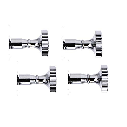 EFINEHOME Lamp Socket Knob Replacement- On/Off Replacement Light  and  Fan Knobs- Thread Lamp Turn Switch Knobs -Silver Brass-4 Pack-
