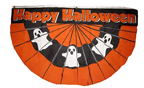 Trade Winds 3x5 Happy Halloween Ghosts Ghost Bunting Fan Premium Flag 3'x5' Banner Grommets Premium Fade Resistant Trade Winds 3x5 Happy Halloween Ghosts Ghost Bunting Fan Premium Flag 3'x5' Banner Grommets Premium Fade Resistant
