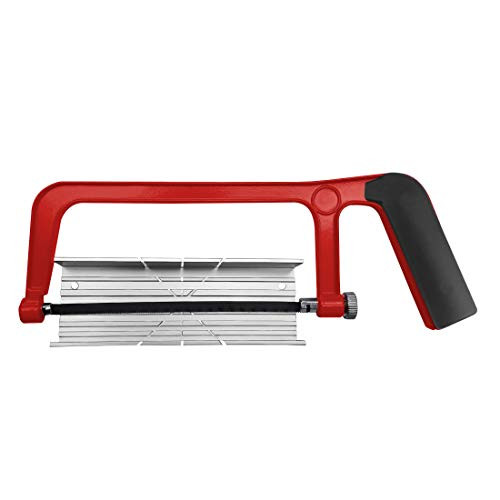 HAUTMEC 150mm Junior hacksaw  and  mitre block set 6" adjustable angle cutting corner saw blade HT0034-PL