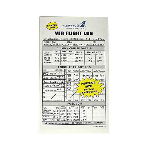 Advanced Pilot Products VFR Flight Log Pad Advanced Pilot Products VFR Flight Log Pad