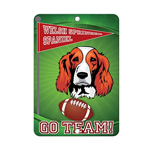 Football Fan Welsh Springer Spaniel Dog Label Vinyl Decal Sticker Kit OSHA Safety Label Compliance Signs 8"