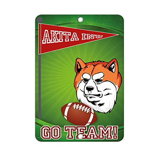 Football Fan Akita Inu Dog Label Vinyl Decal Sticker Kit OSHA Safety Label Compliance Signs 8"