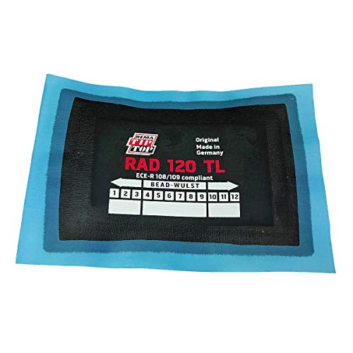 Rema Tip Top A Single RAD120 - Self-Vulcanizing Radial Flat Tire Puncture Repair Patch Rema Tip Top A Single RAD120 - Self-Vulcanizing Radial Flat Tire Puncture Repair Patch