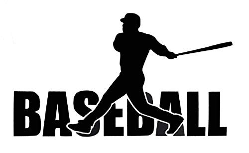WickedGoodz Custom Vinyl Baseball Decal - Sports Sticker, for Tumblers, Laptops, Car Windows - Personalized Coach Team Decal