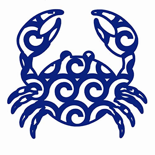 WickedGoodz Custom Vinyl Crab Decal - Ocean Beach Bumper Sticker, for Tumblers, Laptops, Car Windows - Pick Size and Color