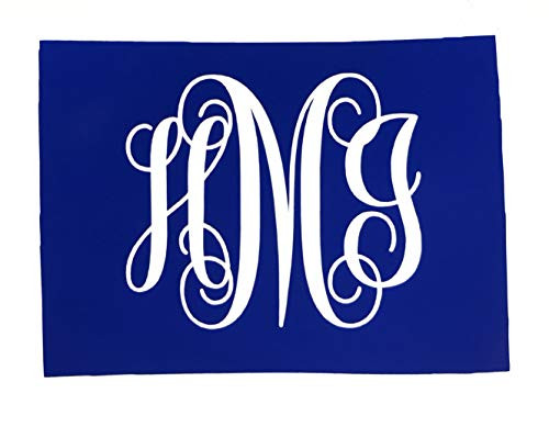 Custom Colorado Vine Monogram Vinyl Decal Bumper Sticker, for Tumblers, Laptops, Car Windows - Fancy Letter Initial State Design