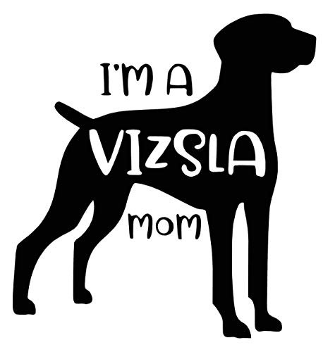 Custom Vizsla Mom Vinyl Decal - Dog Breed Bumper Sticker, for Laptops or Cars - Window Transfer