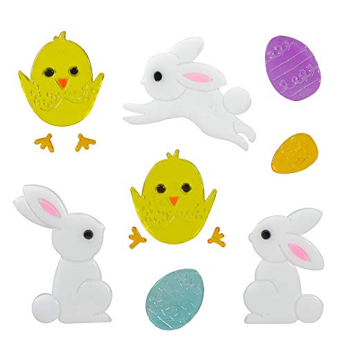 Northlight Bunnies and Chicks Easter Spring Gel Window Clings