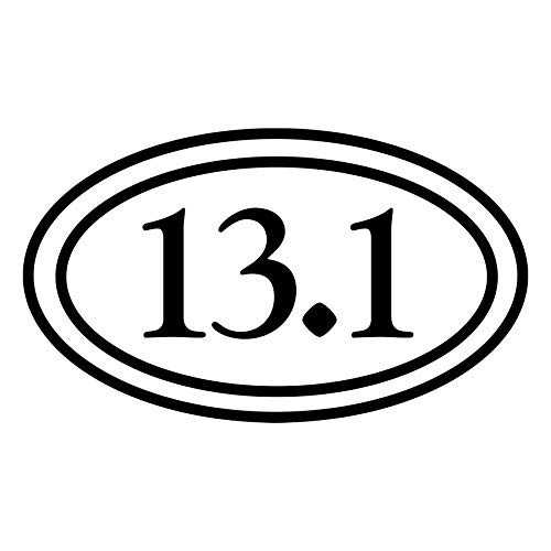 13.1 Sticker for Car - 13.1 Half Marathon Sticker - Running Sticker and Decals - 13.1 Car Decal - 13.1 Window Decal - White