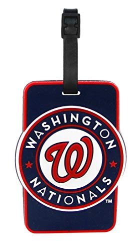 Washington Nationals   MLB Soft Luggage Bag Tag, Blue, unisex