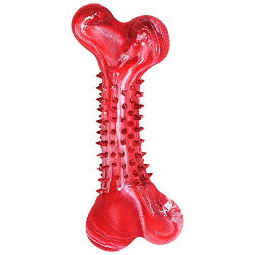ZGSZ Large Dog Toys Durable Dog Chew Toy for Aggressive Chewers, Indestructible Beef Flavored Tough Dog Bone Natural Rubber Teeth Cleaning Chews Non-Toxic Toy for All -Meat Color- ZGSZ Large Dog Toys Durable Dog Chew Toy for Aggressive Chewers, Indestructible Beef Flavored Tough Dog Bone Natural Rubber Teeth Cleaning Chews Non-Toxic Toy for All -Meat Color-