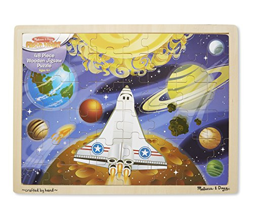 Melissa & Doug Space Voyage Wooden Jigsaw Puzzle (48 pcs)