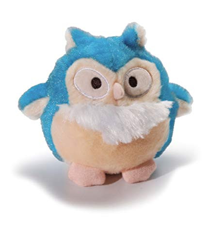 Charming Pet Howling Hoots Blue Owl Plush Squeaky Dog Toy