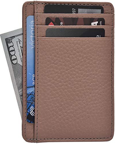 Front Pocket Minimalist Slim Design RFID Blocking Leather Wallets for Women