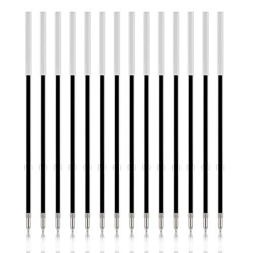 KINBOM 100pcs Replaceable Ballpoint Pen Refills 0.7mm Medium Point for Gel Ink Refill Smooth Writing for Retractable Ballpoint Pen -Black-